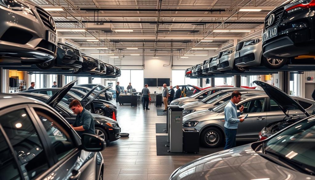 serviços de um centro automotivo